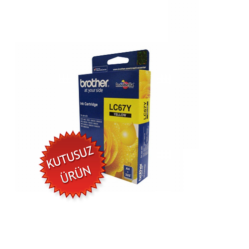 Brother LC67Y Yellow Original Cartridge - DCP-585 (Without Box)
