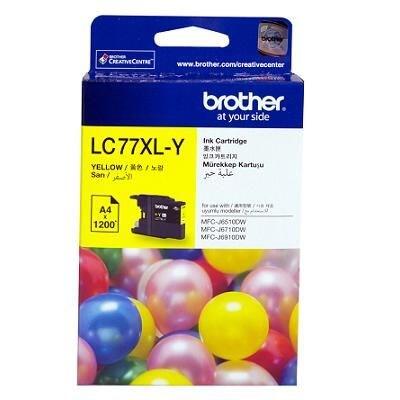 Brother LC77XLY Yellow Original Cartridge - MFC-J6510DW / MFC-J6710DW - BROTHER