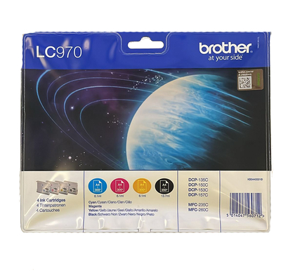 Brother LC970 4 Color Original Cartridge - DCP-135C / DCP-150C - BROTHER