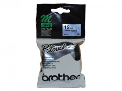 Brother M-531 Black On Blue P-Touch Label 12mm - PT-55 / PT-60 / PT-80 - BROTHER