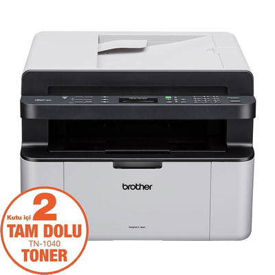 Brother MFC-1911W-2T Wi-Fi + Scanner + Photocopy + Fax Multifunctional Mono Laser Printer (T17226) - Thumbnail