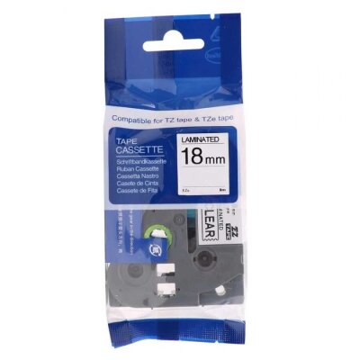 Brother P-Touch TZe-S751 Muadil Yeşil Üzerine Siyah G3lü Yapışkanlı Etiket 24mm x 8m - PTD600 - BROTHER