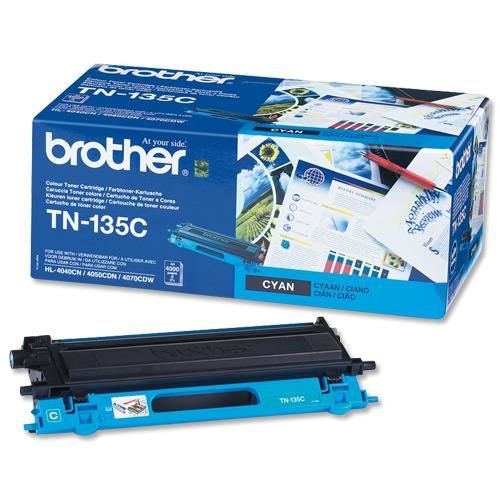 Brother TN-135C Cyan Original Toner - DCP-9040 / HL-4040