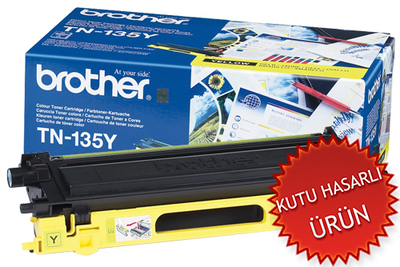 BROTHER - Brother TN-135Y Yellow Original Toner - DCP-9040 / HL-4040 (Damaged Box)