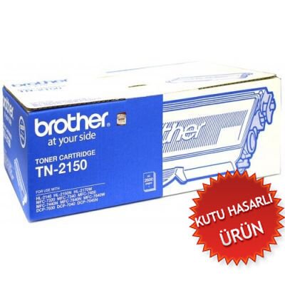 Brother TN-2150 Black Original Toner - DCP-7040 / HL-2140 (Damaged Box)