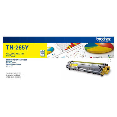 BROTHER - Brother TN-265Y Yellow Original Toner High Capacity - DCP-9020