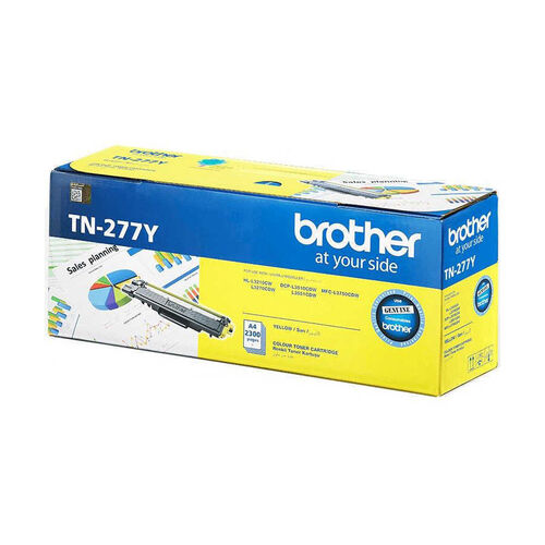 Brother TN-277Y Yellow Original Toner High Capacity - DCP-L3510
