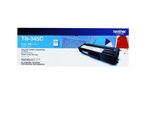 Brother TN-345C Cyan Original Toner - DCP-9055CDN / HL-4150CDN 