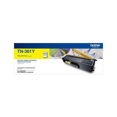 Brother TN-361Y Yellow Original Toner - DCP-L8450 / HL-L8250 - BROTHER