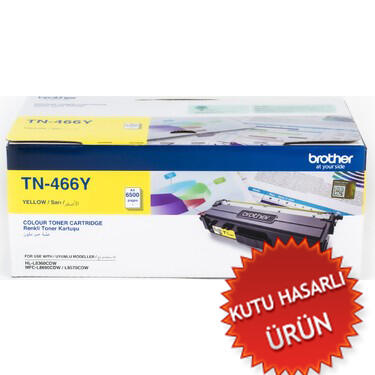 BROTHER - Brother TN-466Y Yellow Original Toner High Capacity - DCP-L8410 (Damaged Box)