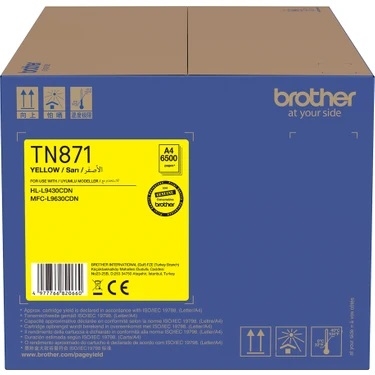 Brother TN-871Y Sarı Orjinal Toner - L9630CDN - BROTHER