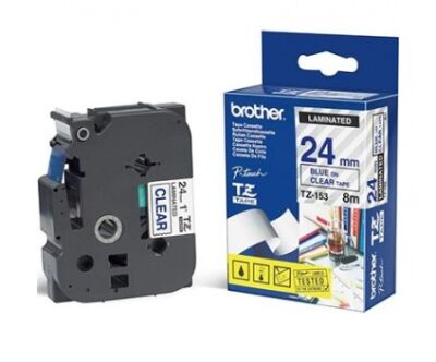 Brother TZ-153 (24MM) Mavi Lamine Etiket - BROTHER
