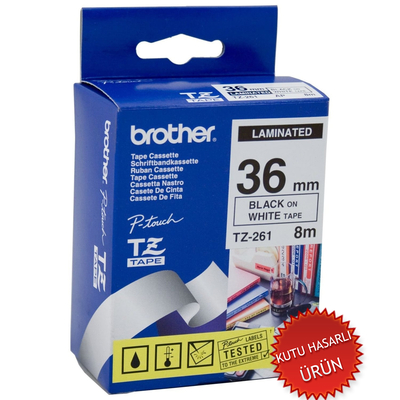BROTHER - Brother TZ-261 (36MM) Black Laminand Label (Damaged Box)