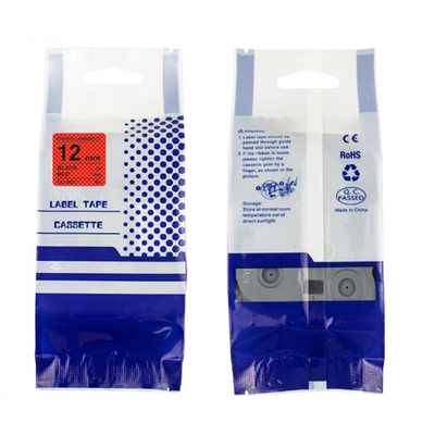 Brother TZc-431L1 Black on Red Compatible Label Tape 12 mm x 8 m - BROTHER