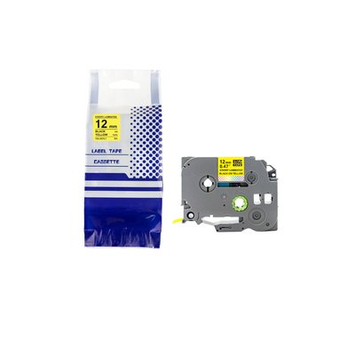 Brother TZc-631L1 Black on Yellow Compatible Label Tape 12 mm x 8 m - BROTHER