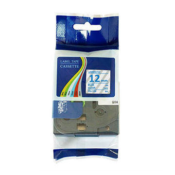 Brother TZE-133 Cyan On Transparent Compatible Label Ribbon 12mm x 8m - GL-100 - BROTHER