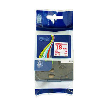 Brother TZE-242 Magenta On White Compatible Label Ribbon 18mm x 8m - PT-1300 - BROTHER