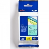 Brother TZe-751 Black-Green 24MM Original Label Ribbon - PT-1400 - BROTHER