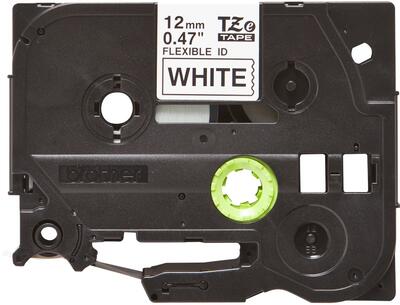BROTHER - Brother TZE-FX231 12MM Black On White Laminant Compatible Label