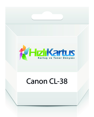 CANON - Canon CL-38 (2146B005AA) Renkli Muadil Kartuş - iP1800 / MP210 (T256)