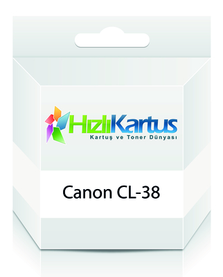 Canon CL-38 (2146B005AA) Renkli Muadil Kartuş - iP1800 / MP210 (T256) - CANON