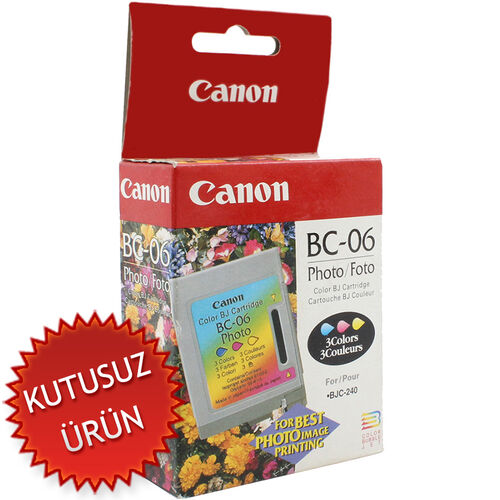 Canon BC-06 (0886A003AA) Original Photo Ink Cartridge (Without Box) (T13377)