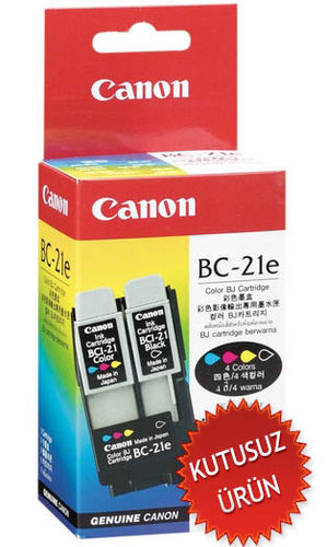 Canon BC-21E (0899A002) Ink Printhead+ Black And Color Cartridge (Wıthout Box) (T1902)