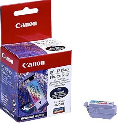 Canon BCI-12 (6881A009) Black Original Cartridge - BJC-55 / BJC-85 (T15397) - CANON
