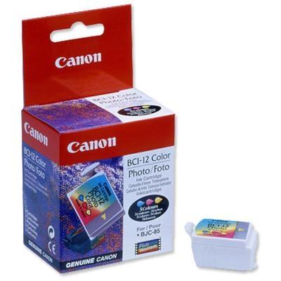 CANON - Canon BCI-12 (0960A003AA) Color Original Cartridge - BJC-55 / BJC-85 (T8601)