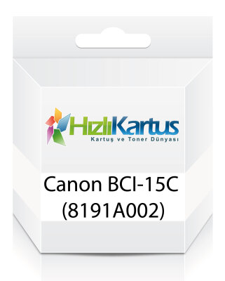 Canon BCI-15C (8191A002) Renkli Muadil Kartuş 2li Paket - i70 / i80 - CANON