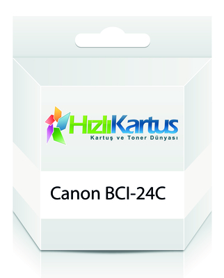 Canon BCI-24C (6882A003) Renkli Muadil Mürekkep Kartuş - i250 / i320 (T12234) - CANON