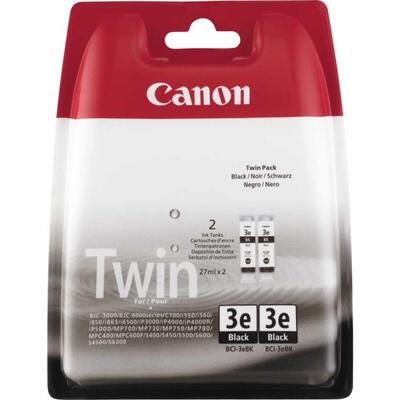 CANON - Canon BCI-3eBK / BCI-3eBK (4479A298AA) Twin Pack Black Original Cartridge - BJC-3000 (T13047)