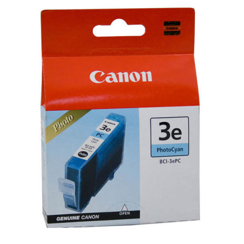 Canon BCI-3ePC (4483A002AB) Photo Cyan Original Cartridge - BJC-3000 (T9758)
