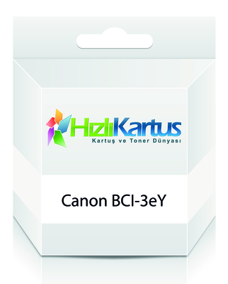 CANON - Canon BCI-3eY (4482A002AB) Yellow Compatible Cartridge - BJC-3000 (T12236)