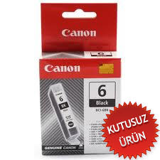 CANON - Canon BCI-6BK (4705A002AA) Black Original Cartridge - BJC-8200 (Without Box) (T9568)