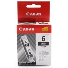 Canon BCI-6BK (4705A002) Black Original Cartridge - BJC-8200 