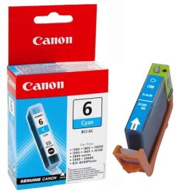 Canon BCI-6C (4706A002) Cyan Original Cartridge - BJC-8200 (T2708)