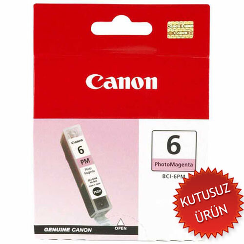 Canon BCI-6PM (4710A002AF) Photo Magenta Original Cartridge - BJC-8200 (Without Box) (T13362) 