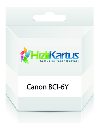 CANON - Canon BCI-6Y (4708A002AA) Sarı Muadil Kartuş - BJC-8200 (T12243)