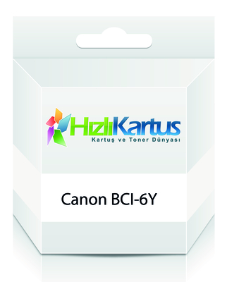 Canon BCI-6Y (4708A002AA) Yellow Compatible Cartridge - BJC-8200 (T12243) - CANON