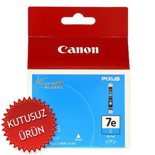 Canon BCI-7eC (0365B001) Cyan Original Cartridge - IP4200 / IP4300 (Without Box) (T13374)