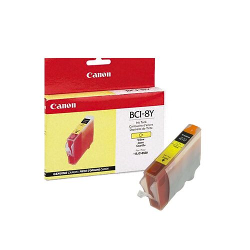 Canon BCI-8Y (0981A003) Yellow Original Cartridge - Bubblejet BJC-8500 (T2748)