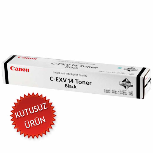 Canon C-EXV14 (0384B006) Black Original Toner - IR-2016 / IR-2018 (Without Box) (T7884)