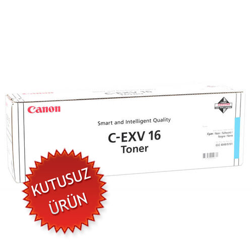 Canon C-EXV16 (1068B002) Cyan Original Toner - CLC-4040 / CLC-5151 (Without Box) (T15286)