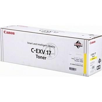 CANON - Canon C-EXV17 (0259B002) Sarı Orjinal Toner - IR-C4080 / IR-C4580 (T11376)