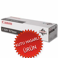 CANON - Canon C-EXV18 (0386B002) Black Original Toner - IR-1018 / IR-1022 (Damaged Box)