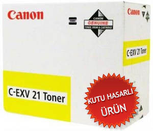 Canon C-EXV21Y (0455B002) Yellow Original Toner - IRC-2380 / IRC-2880 (Damaged Box) (T7931)