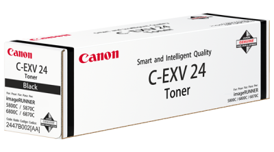 CANON - Canon C-EXV24BK (2447B002) Black Original Toner - IR-C5068 / IR-C5058 / IR-C5800 (T7365)