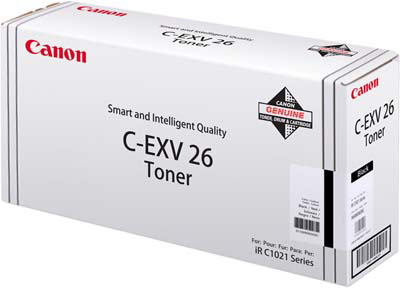 CANON - Canon C-EXV26 BK (1660B006AA) Siyah Orjinal Toner - IR-C1021 / IR-C1022 (T6583)