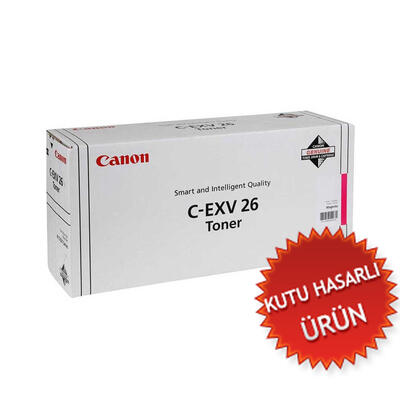 CANON - Canon C-EXV26M (1658B006BA) Kırmızı Orjinal Toner - IR-C1021 / IR-C1022 (C) (T15076)